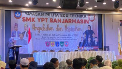 Perpisahan dan Pengukuhan Siswa Kelas XII SMKS YPT Banjarmasin, Pemprov Kalsel : Terus belajar, Berinovasi, Dan Ciptakan Lapangan Kerja